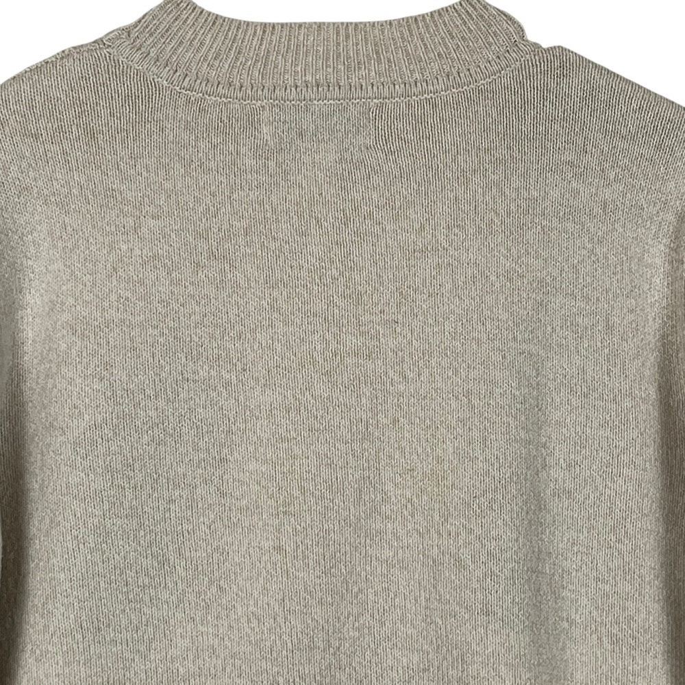 Neutral Colorblock Patchwork Knit Cottagecore Gra… - image 5